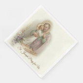 Tag des Heiligen Josef Kind Jesus Festtag Serviette (Ecke)