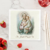 Tag des heiligen Josef Kind Jesus Kreuztag Serviette (Beispiel)