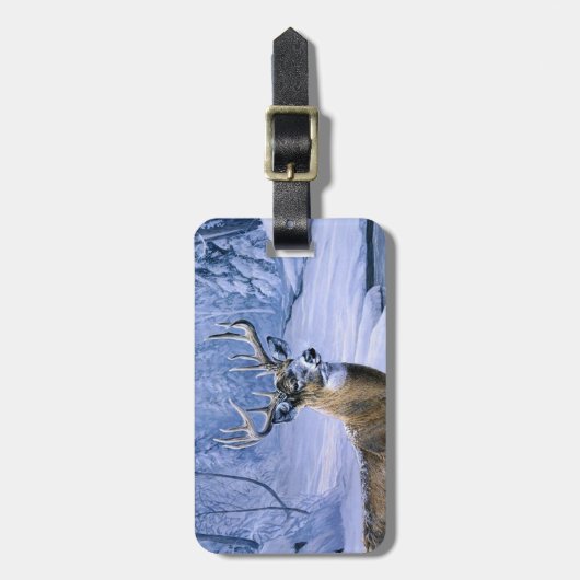 Tag des Hirschjägers Gepäckanhänger (Vorderseite vertikal)