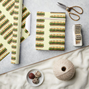 Tag des Hoagie-Essens Geschenkpapier