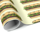 Tag des Hoagie-Essens Geschenkpapier (Rolleneckpunkt)