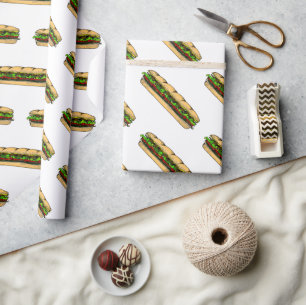 Tag des Hoagie-Essens Geschenkpapier