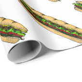 Tag des Hoagie-Essens Geschenkpapier (Rolleneckpunkt)