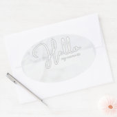 Tag des Hochzeitnamens Ovaler Aufkleber (Umschlag)