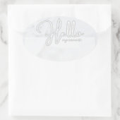 Tag des Hochzeitnamens Ovaler Aufkleber (Tasche)