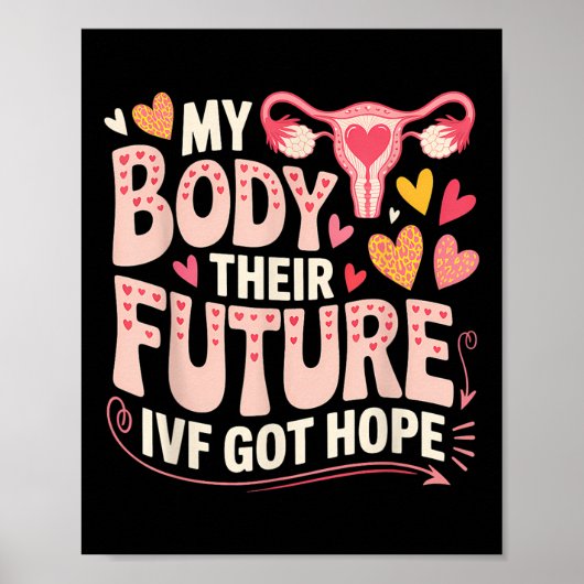 Tag des Ivf-Transfers Leihmutterschaft Schwangersc Poster (Vorne)