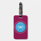 Tag des Krebsgeschehens Gepäckanhänger (Rückseite vertikal)