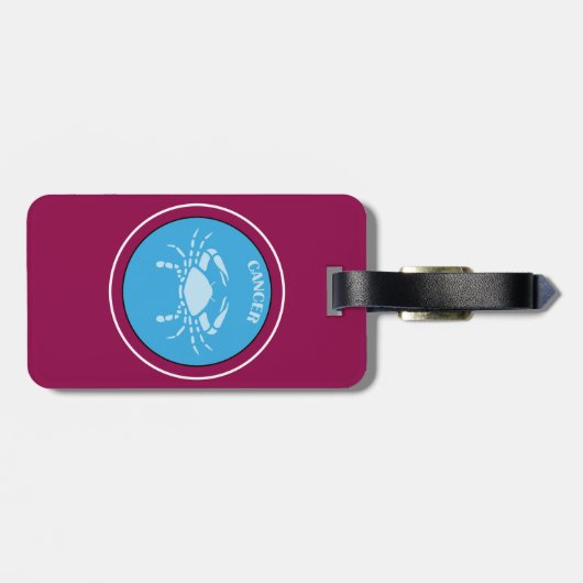 Tag des Krebsgeschehens Gepäckanhänger (Rückseite horizontal)