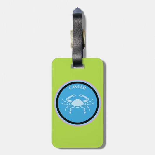 Tag des Krebsgeschehens Gepäckanhänger (Rückseite vertikal)