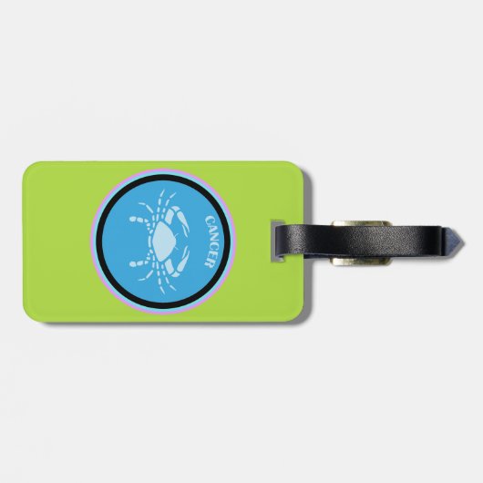 Tag des Krebsgeschehens Gepäckanhänger (Rückseite horizontal)