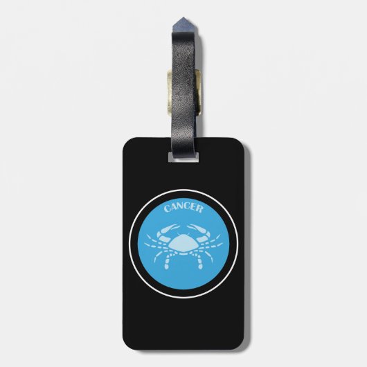 Tag des Krebsgeschehens Gepäckanhänger (Rückseite vertikal)