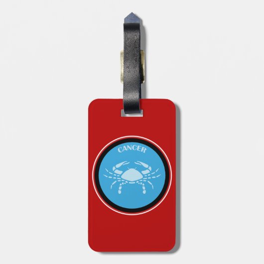 Tag des Krebsgeschehens Gepäckanhänger (Rückseite vertikal)