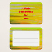 Tag des künstlerischen Profils (Vorne & Hinten)