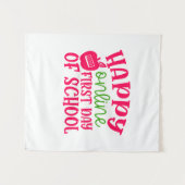 Tag des Lehrers glücklich online ersten Schultag Wandteppich (Vorderseite (Horizontal))