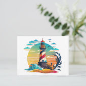 Tag des Leuchtturms Postkarte (Stehend Vorderseite)