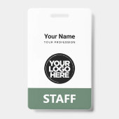 Tag des Logos der Mitarbeiter des Unternehmens für Ausweis (Vorderseite)
