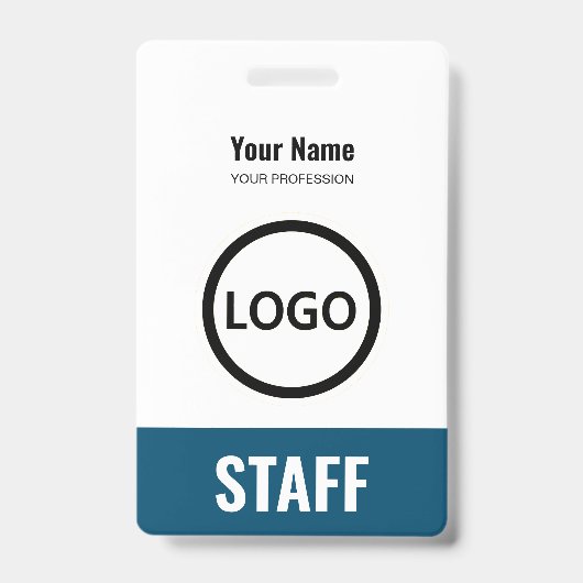 Tag des Logos für Navy Blue Mitarbeiter Ausweis (Vorderseite)