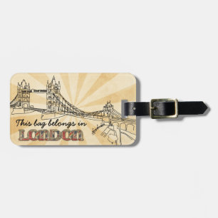 Tag des London Luggage Tag Gepäckanhänger