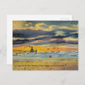 Tag des Michigan-Sees Vintag Postkarte (Vorne/Hinten)