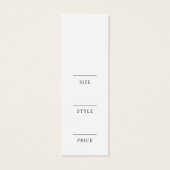 Tag des Minimalistischen Kleidungsstückes (Rückseite)