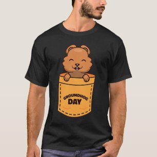 Tag des Murmeltiers 2023 Taschen-Meme Lustiger Mur T-Shirt