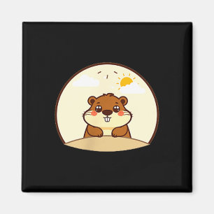 Tag des Murmeltiers Emblem  Magnet