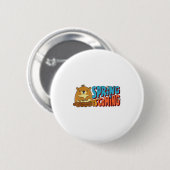 Tag des Murmeltiers Frühling kommt lustige Männer  Button (Vorne & Hinten)