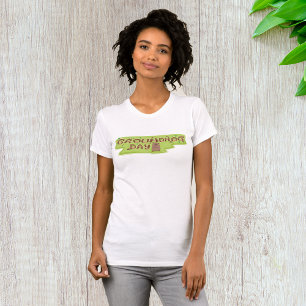 Tag des Murmeltiers Holz-Schriftzug T-Shirt