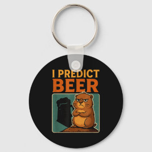 Tag des Murmeltiers Ich sage Bier vor Grumpy Murme Schlüsselanhänger