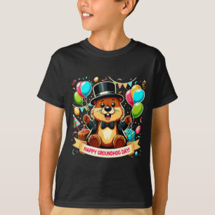 Tag des Murmeltiers T-Shirt Frohe Tag des Murmelti