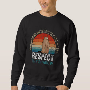 Tag des Murmeltiers Vintage Murmeltier Meteorologi Sweatshirt