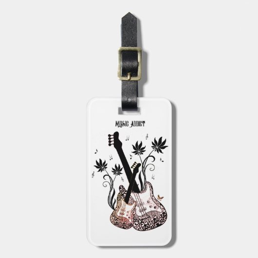 Tag des Musikberaters Gepäckanhänger (Vorderseite vertikal)