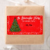 Tag des Namens des dekorierten Weihnachtsbaumes (Insitu)