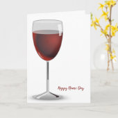 Tag des Namens für Rotwein Karte (Gelbe Blume)