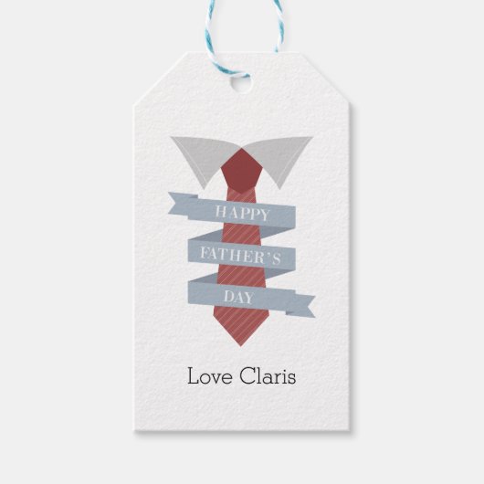 Tag des Necktie-Vaters Geschenkanhänger (Vorderseite)