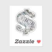 Tag des Papiergeldes Aufkleber (Blatt)