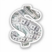 Tag des Papiergeldes Aufkleber (Vorderseite)