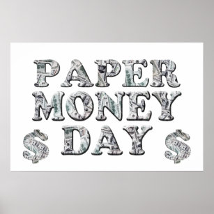 Tag des Papiergeldes Poster