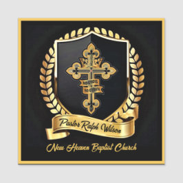 Tag des Pastors Namensschild