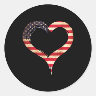 Tag des patriotischen Gedenkens an die USA _1 Runder Aufkleber