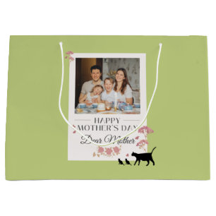 Tag des Personalisierten grünen Fotos und der Mütt Große Geschenktüte