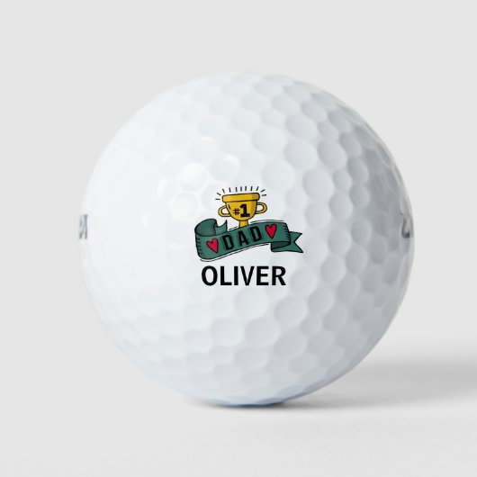 Tag des personalisierten Individuellen Namens Vate Golfball (Vorderseite)