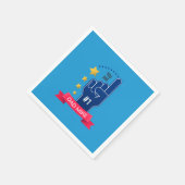 Tag des personalisierten Individuellen Namens Vate Serviette (Ecke)