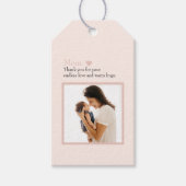 Tag des personalisierten Mutterschenks mit Foto Geschenkanhänger (Vorderseite)