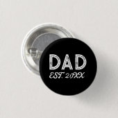 Tag des personalisierten Vaters Vater Button (Vorne & Hinten)