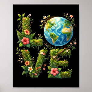Tag des Planeten Erde Jubiläum Erde Tag jeden Tag Poster