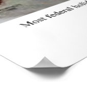 Tag des Präsidenten - Großer Feiertag Poster (Ecke)