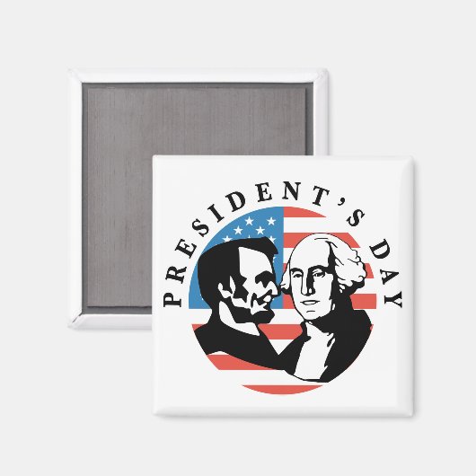 Tag des Präsidenten Magnet (Vorderseite/Rückseite)