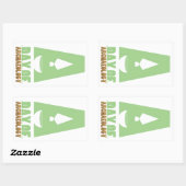 Tag des rechteckigen Aufklebers der Archäologie Rechteckiger Aufkleber (Blatt)