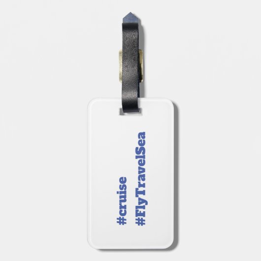 Tag des Reisegepäcks Gepäckanhänger (Rückseite vertikal)